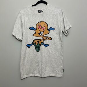 NWT Ice Cream Billionaire Boys Club Mens Gray Cotton‎ Cone Graphic T-Shirt Small